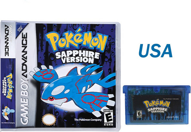 Pokemon GBA Videospielkassette 252-Serie für Nintendo Game Boy Advance in 5 Versionen: Emerald, FireRed, Leafgreen, Ruby und Sapphire als Rollenspiel-Modul in Multicolor - Bild 1