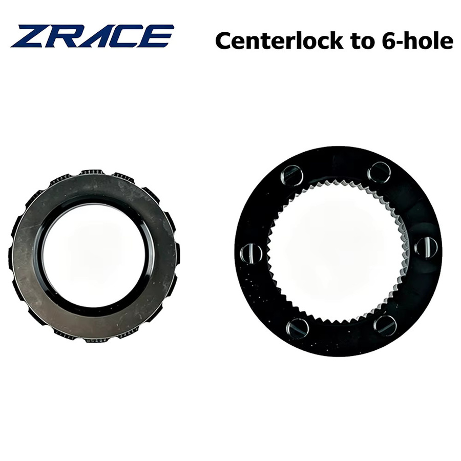 ZRACE Centerlock-zu-6-Loch-Adapter zur Konvertierung von Center Lock auf 6-Loch-Bremsscheiben, Farbe: Schwarz, SM-RTAD05 / SM-RTAD10 - Bild 4