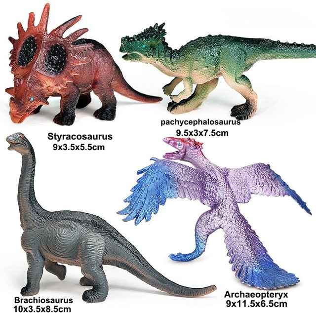 Linyi toy car Dinosaurier Actionfiguren, Stegosaurus, Brachiosaurus, Tyrannosaurus Rex, ab 6 Jahren - Bild 1