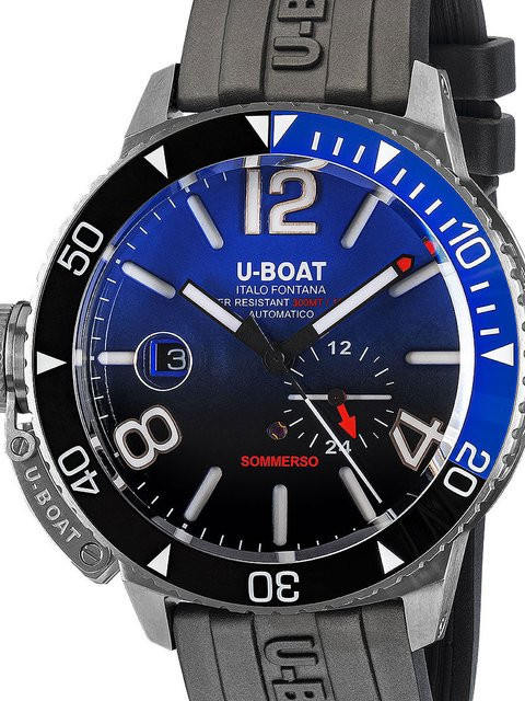 U-Boat Armbanduhr Automatik, Edelstahl, 46 mm, Herren, Blau - Bild 1