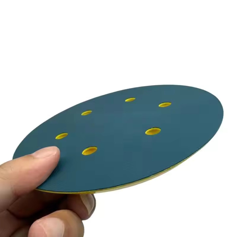 Vinyl PSA Schleifpad für Klebescheiben und Stützteller, Durchmesser: 150 mm, Farbe: Gelb, Gewinde: 5/16 Zoll-24, Zubehör für Exzenterschleifer - Bild 3