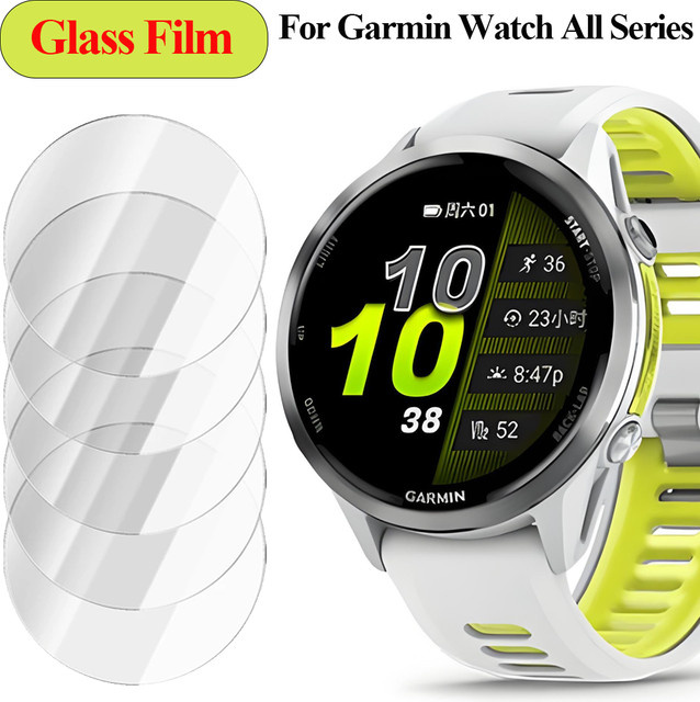 ZHANGU HD Panzerglas Displayschutzfolie für Garmin Fenix 8, Tactix 8, Quatix 8, Forerunner und Venu Modelle, transparent - Bild 1