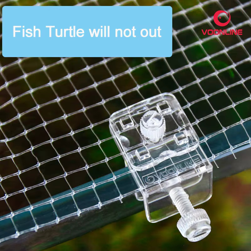 JFENGLI Aquarium Abdeckung Anti-Sprung Netz in Transparent für Meerwasser und Süßwasser Fischzubehör B/T/H: 105,0 x 168,0 cm - Bild 3
