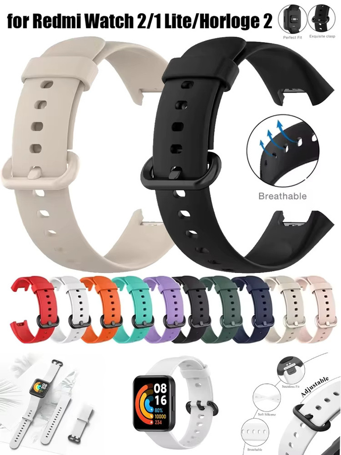 Xiaomi Uhrenarmband Silikon, Schwarz, Unisex - Bild 6