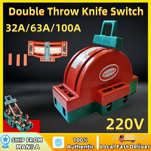 Schneider Electric 2-poliger Doppelwurf-Messer-Trennschalter DPDT Sicherheits-Trennschalter - Bild 1