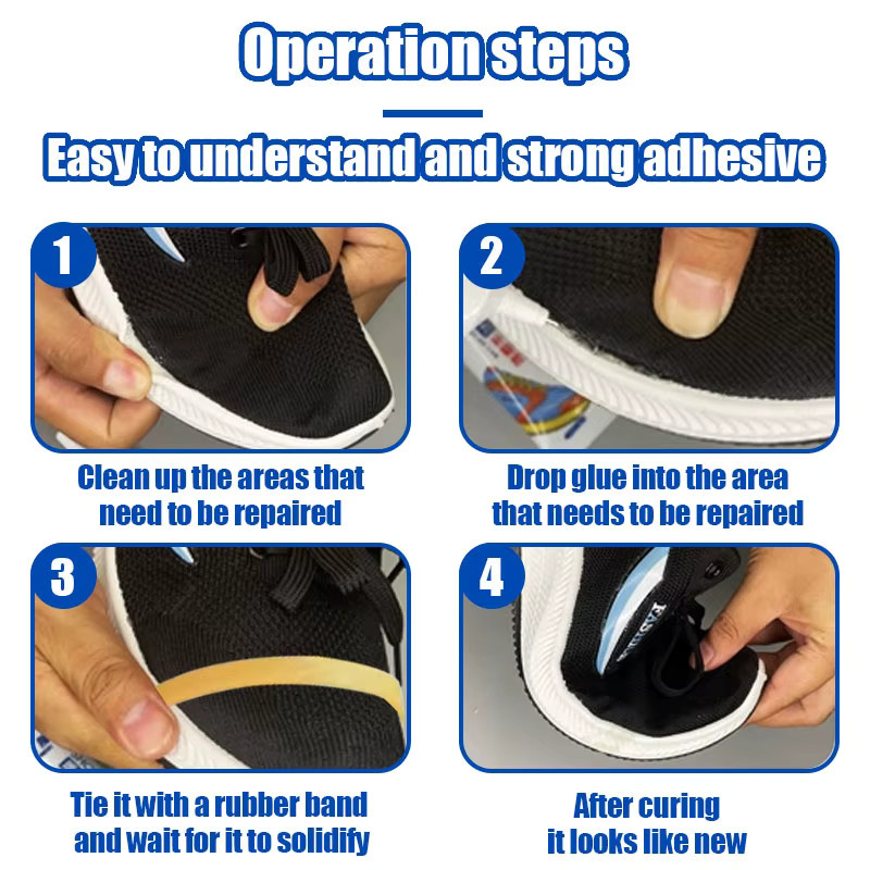 406 Super-Schuhkleber Universalkleber zur professionellen Reparatur von Sneakers, Stiefeln und Leder, 10 ml - Bild 4