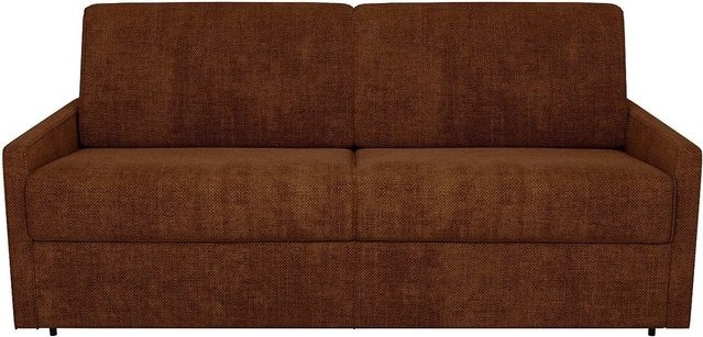 Schlafsofa Calife von Vente-unique in Terracotta, modern gepolstert mit abnehmbaren Bezügen, Breite: 170 cm - Bild 1