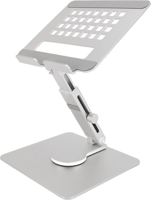 DIYelecs Tablet-Ständer aus Aluminiumlegierung mit 360 Grad Drehung und Höhenverstellung in Weiß - Bild 1