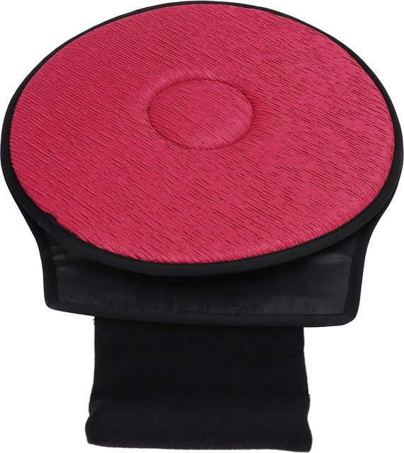 Koogeelife 360 Grad Drehkissen aus Memory-Foam in Weinrot, atmungsaktives und ergonomisch geformtes Rotierendes Kissen für Fahrzeug, Büro oder Camping - Bild 1