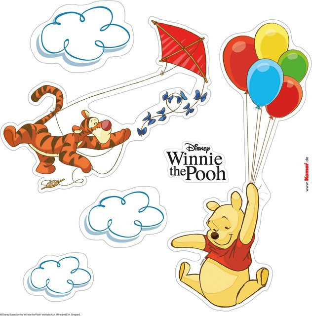 Komar Fenstersticker Winnie The Pooh, Mehrfarbig, B/H: 30 x 30 cm - Bild 1