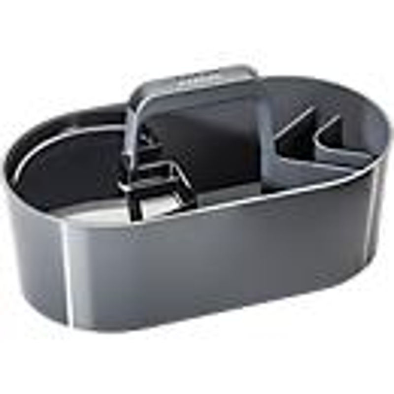 Tragbare Toolbox HAN Loft aus Kunststoff in Granitgrau mit 4 Fächern und herausnehmbarer Ablageschale, B: 33 cm, T: 17,9 cm, H: 17,5 cm - Bild 3