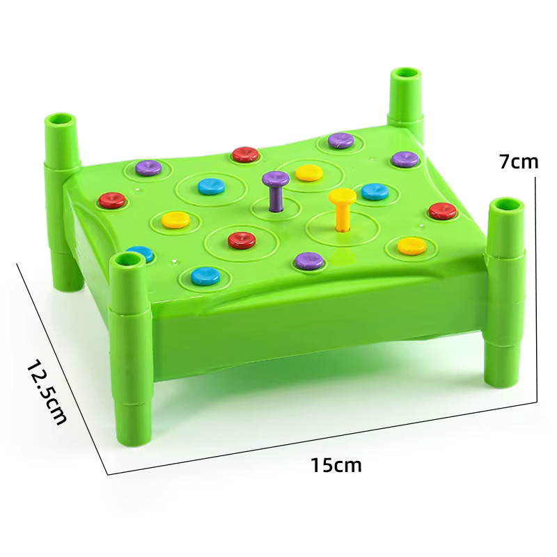 KNYYSECQ Kinder-Percussion-Brettspiel, Nagelhammer, Pfahlrammspielzeug - Bild 2