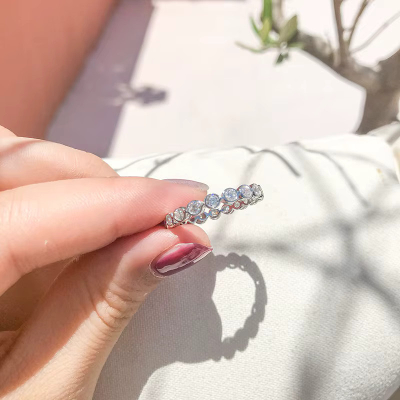 Lnngy Ewigkeitsring, Moissanit, 14k Gold Filled, Damen - Bild 2