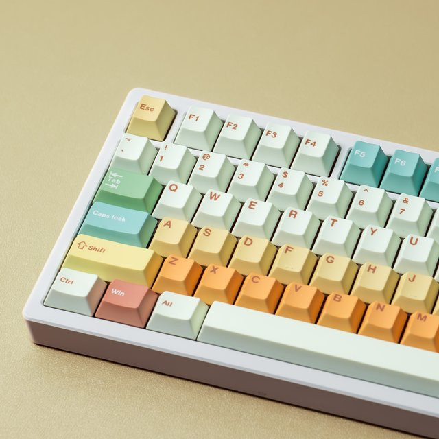 Cherry PBT Keycaps Candy House Multicolour Dye Sub Tastenkappen für mechanische Gaming Tastaturen - Bild 1