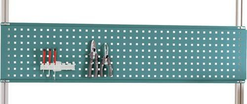 Manuflex LZ8276.5021 ESD-Werkzeug-Lochplatte für CANTOLAB in Türkis, Nutzhöhe: 30 cm, für Tischbreite: 120 cm - Bild 1
