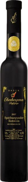 Oberbergener Spätburgunder Beerenauslese Likörwein, Baden, edelsüß, 2020, 0,375 l - Bild 1