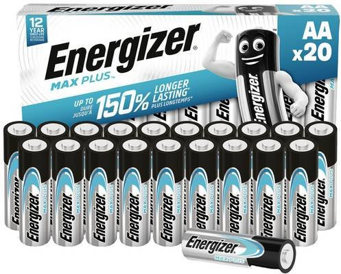 Energizer Max Plus AA Mignon Alkaline Batterien 1,5V 20er Packung - Bild 1