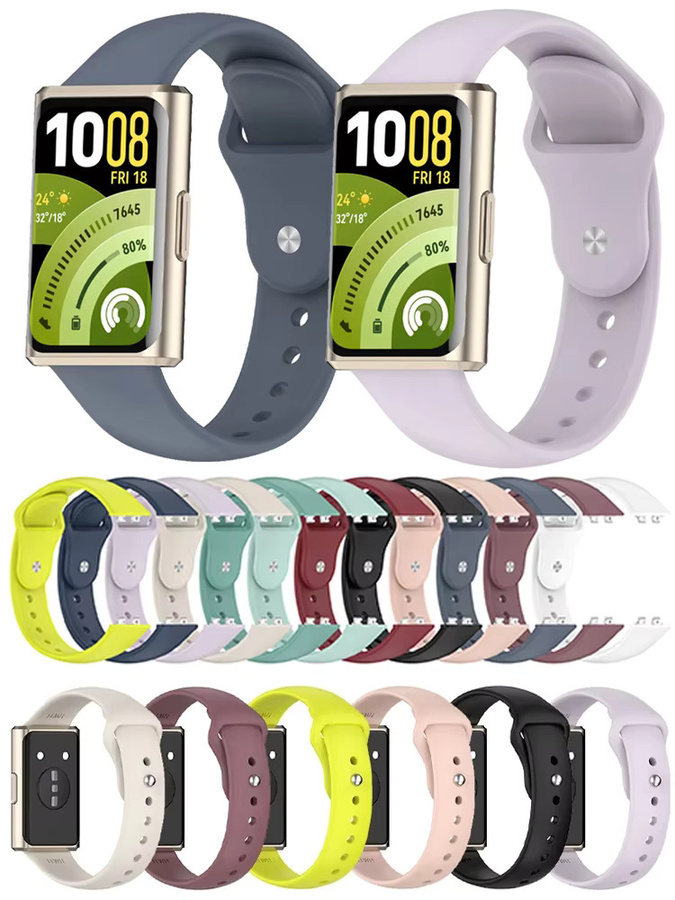 Huawei Uhrenarmband Silikon, Schwarz, Unisex - Bild 4
