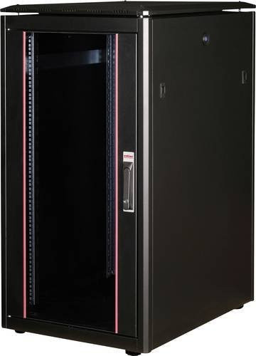 Roline Netzwerkschrank 19 Zoll Schwarz B/H/T: 60 x 116,4 x 80 cm - Bild 1