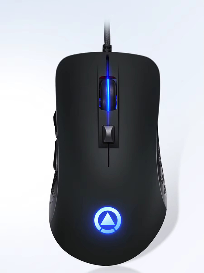 YINDIAO RGB Gaming Maus mit LED-Hintergrundbeleuchtung, ergonomische optische USB-Maus in Weiß für PC und Laptop - Bild 6