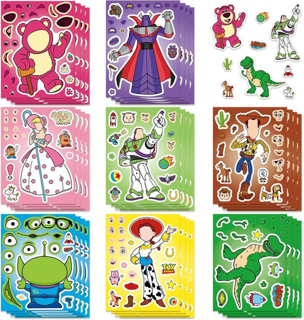 Disney Toy Story Buzz Lightyear Puzzle-Aufkleber-Set, Bunt / Mehrfarbig - Bild 1