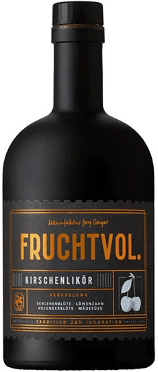 Jörg Geiger, Kirschlikör mit Schlehenblüte & Holunder, 0,5 l - Bild 1