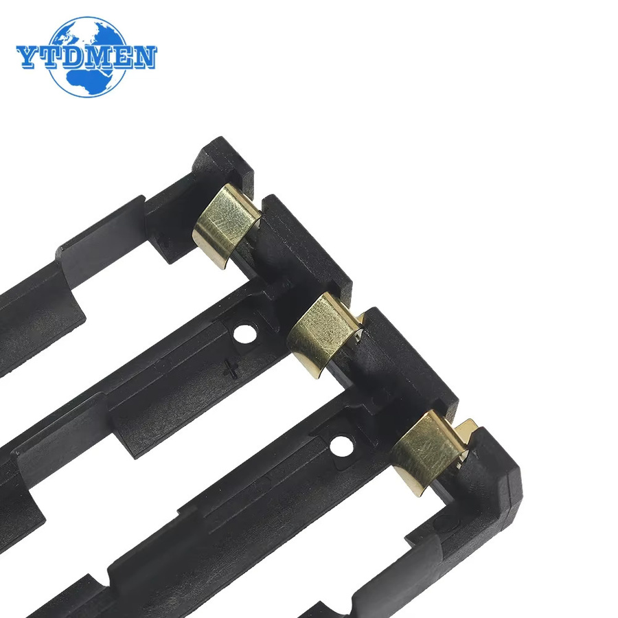 YTDMEN SMT Batteriehalter 3er Set für 18650 SMD Batterien in Schwarz mit Bronze Pins - Bild 5