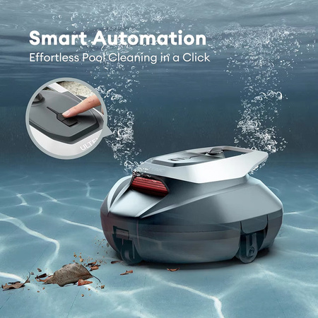 Ultenic Pooleco P10 Kabelloser Roboter-Poolreiniger mit 5200mAh Akku und Doppelmotoren für Einbau- und Aufstellpools bis 850 Quadratfuß