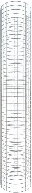 Gabiona Gabionensäule rund, silbergrau, H x Ø: 230 x 42 cm, Maschenweite: 5 x 5 cm - Bild 1