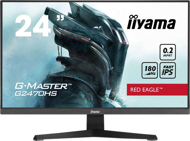 Iiyama G-Master G2470HS-B1 Gaming Monitor, 23,8 Zoll, Full HD, IPS, 180 Hz, 0,2 ms, Schwarz - Bild 1