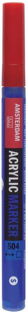 AMSTERDAM Acrylmarker Ultramarinblau mit 1-2mm feiner Spitze - Bild 1