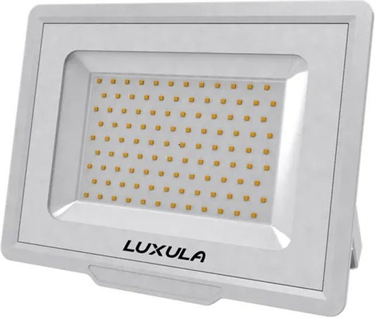 LUXULA LED Fluter Außenstrahler 50W 5000lm 4000K Neutralweiß Weiß IP65 IK06
