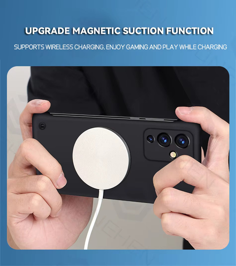 Ultra dünne rahmenlose MagSafe Schutzhülle für OnePlus 9 10 11 12 Ace Pro 2V 3V aus mattem PC in Schwarz oder Weiß - Bild 2