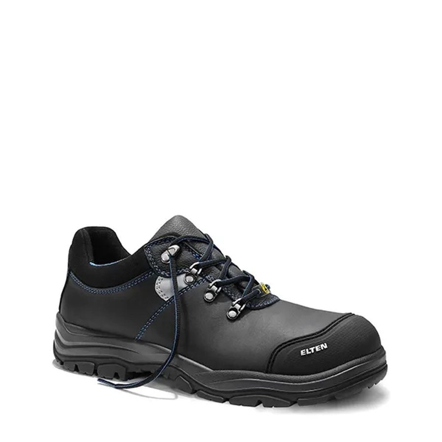 Elten Sicherheitshalbschuh Mason Pro Rubber Low ESD S3 Hi Typ 1 aus Rindleder in Schwarz und Blau, Größe 48 - Bild 2