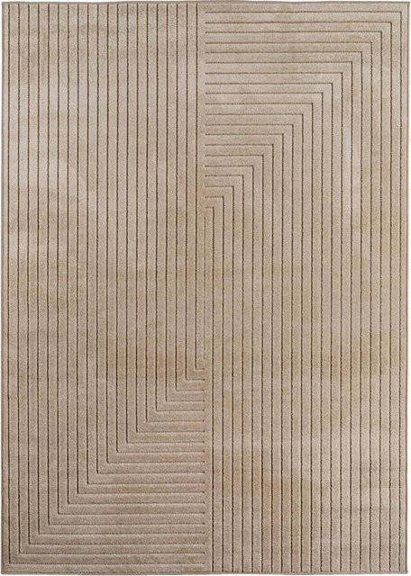 Ayyildiz In- und Outdoor-Teppich Nova Beige mit Hoch-Tief-Effekt B/L: 200 x 290 cm - Bild 1