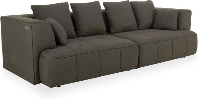 Megasofa HARPER WIMBLY in Grün mit motorisierter Sitzfunktion und Stoffbezug, B/T/H: 284 x 137 x 84 cm - Bild 1