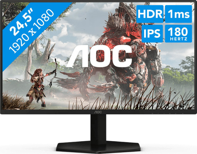 AOC G4 25G4SRE Gaming-Monitor mit 62,2 cm Fast IPS-Panel, Full HD, 310 Hz, Schwarz-Rot - Bild 2