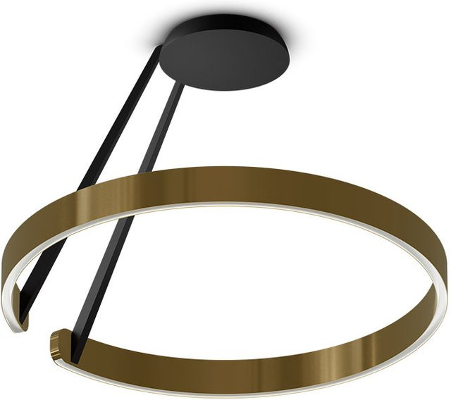 Occhio Mito aura alta 60 LED-Deckenleuchte in Schwarz matt mit Bronze-Kopf, Narrow-Lichtstrahl 50 Grad, Occhio air Modul und x-tra warm LED (2200K - 3500K) - Bild 1