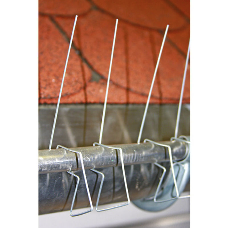 Sarei Taubenschutz Typ 4 Clip für die Dachrinne aus Edelstahl in Silber, B/T/H: 120,0 x 12,0 x 5,0 cm - Bild 2