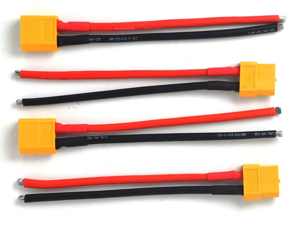 Amass XT60-Stecker mit 14 AWG-Silikondraht für RC-Flugzeug und Drohne - Bild 2