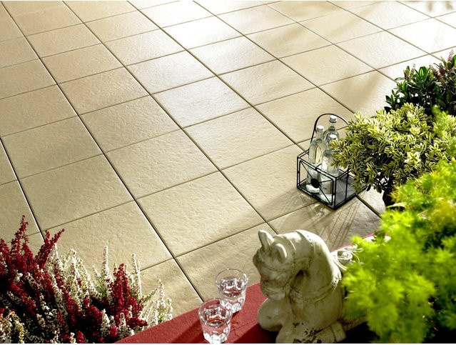 Terrassenplatte Kann Sincera Creme Betonoptik B/T/H: 40 x 40 x 3,8 cm - Bild 1
