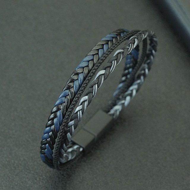 Noter Armband, Leder, Schwarz, Herren - Bild 1