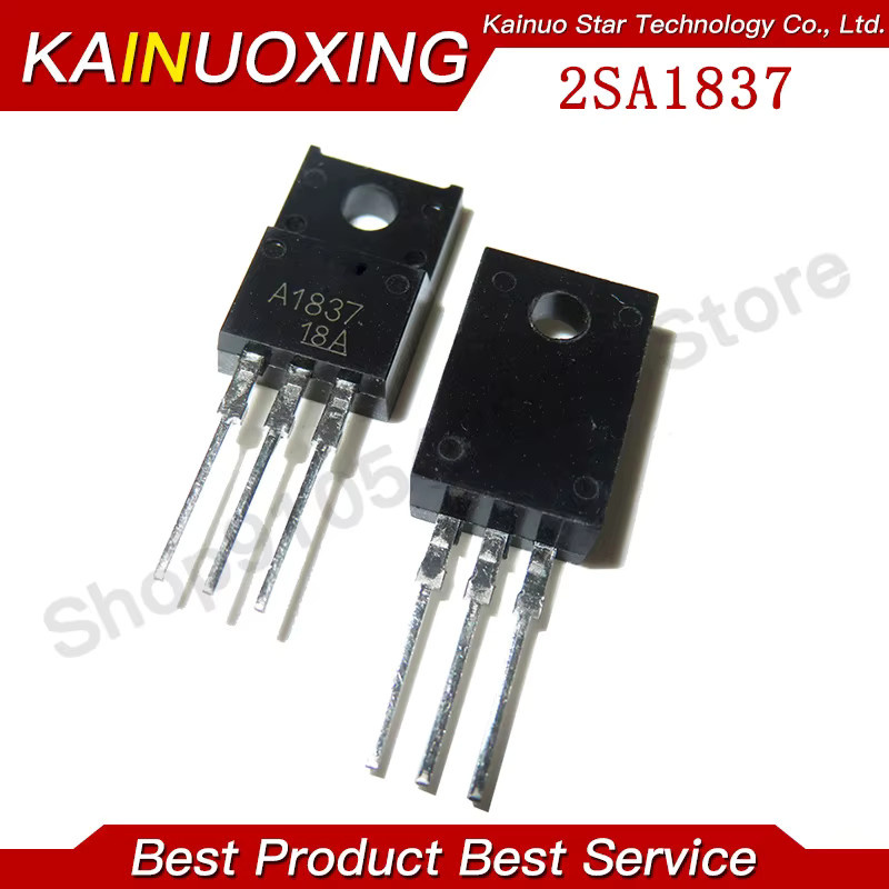KAINUOXING Transistor Set 10 Stück: 5x 2SC4793 und 5x 2SA1837 im TO-220 Gehäuse, Schwarz - Bild 1
