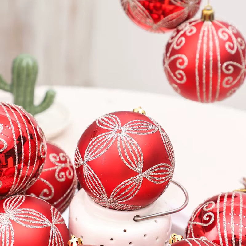 6 Stück Weihnachtskugel-Ornamente von XMASTree als hängende Dekoration für deinen Weihnachtsbaum - Bild 3
