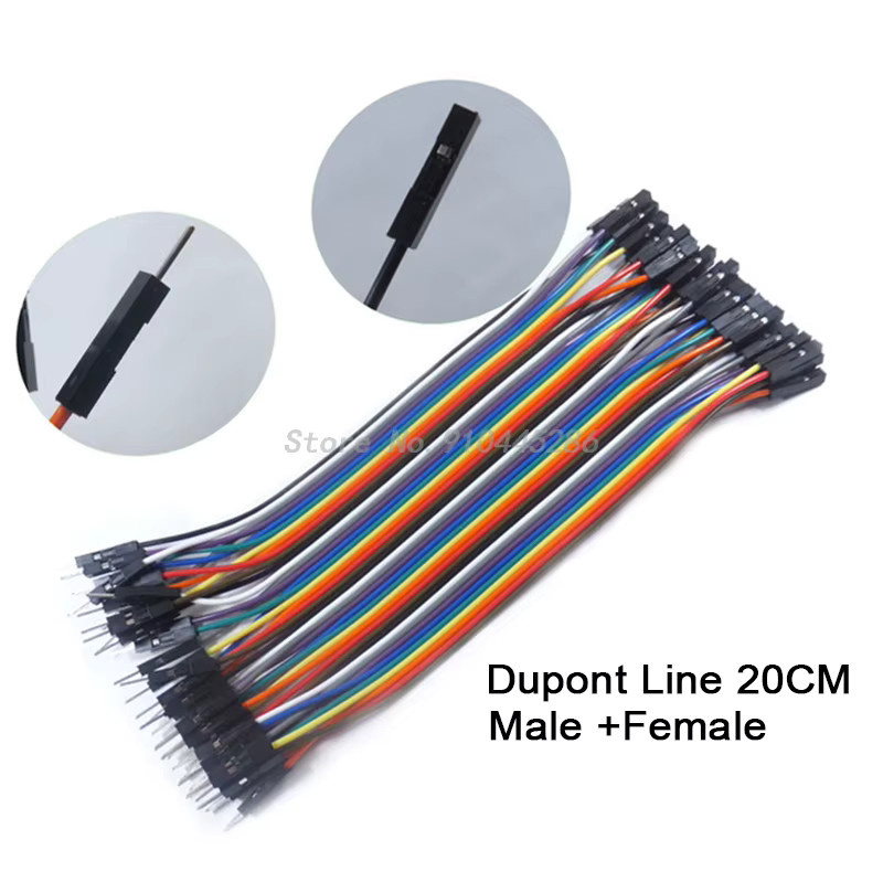 PUMUDDSY Dupont Jumper Kabel Set für Arduino DIY Kits, 40-Pin Anschluss mit Stecker auf Stecker sowie Buchse auf Buchse, Mehrfarbig, Länge: 20 cm - Bild 2