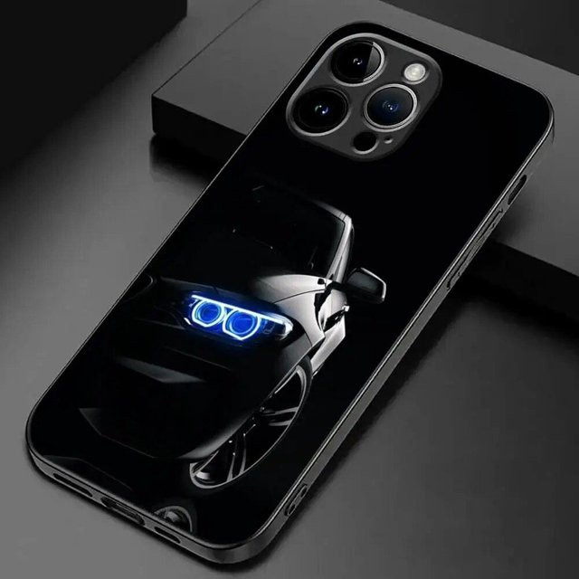 Sport Auto Handyhülle von JMXXYY für iPhone, Xiaomi Mi, Samsung Galaxy und Redmi Note 13 4G in Rot und Schwarz - Bild 1