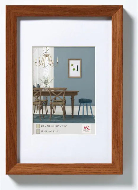 AC-DECO Holzrahmen Fiorito in Braun mit Passepartout, Rechteckig, B: 20 cm, H: 30 cm - Bild 1