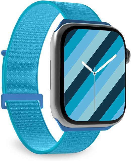 SBS Uhrenarmband Textil/NATO, Klettverschluss, Blau, Unisex, 42/44/45 mm - Bild 1