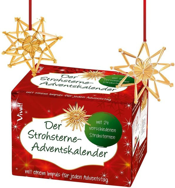 Strohsterne-Adventskalender - Bild 1