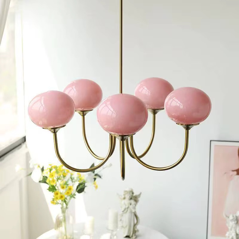 JIANKEXING Retro-Kronleuchter aus Schmiedeeisen in Beige und Gold, französischer Stil für Wohnzimmer und Schlafzimmer - Bild 1